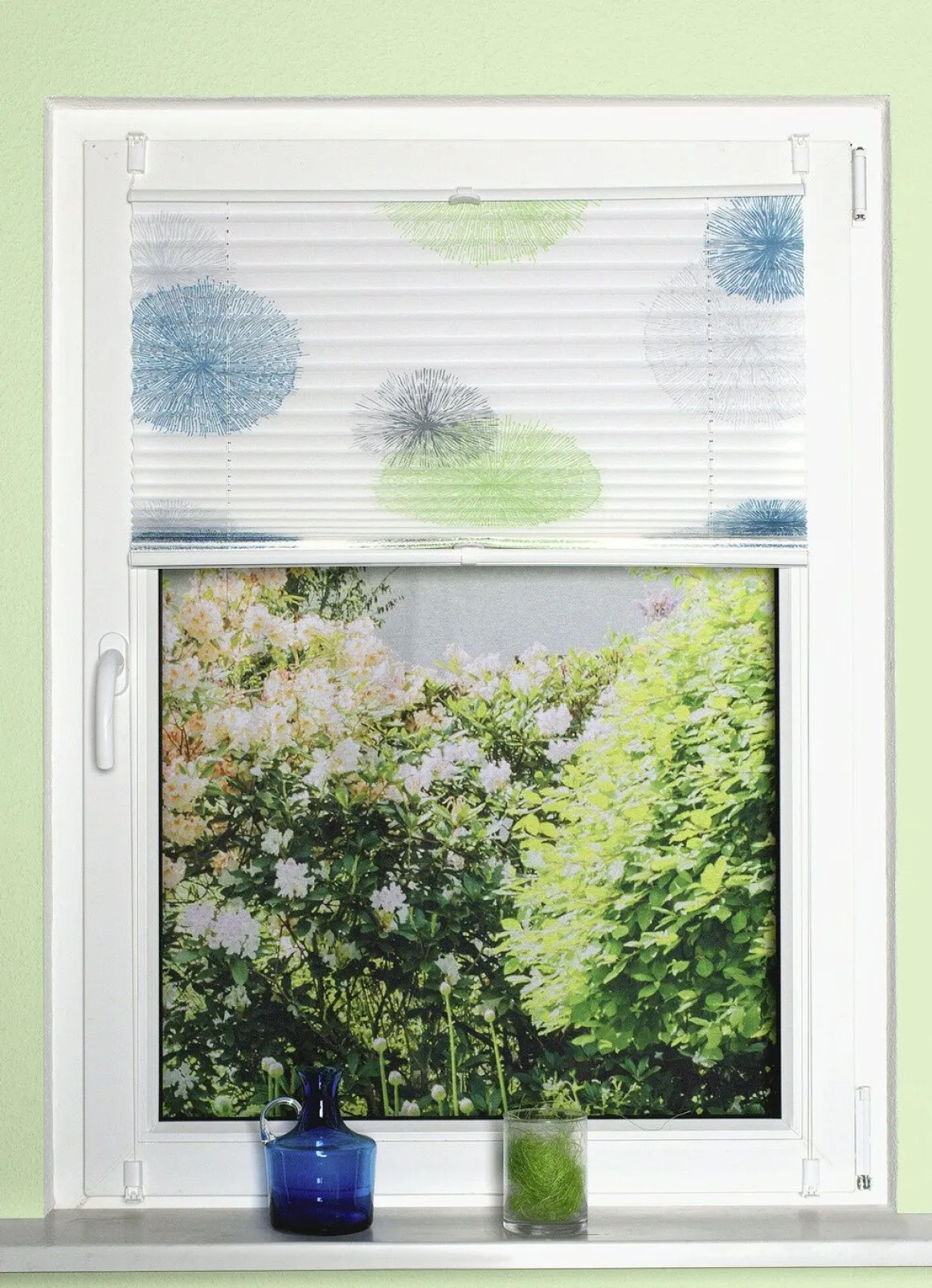 Plissee-Rollos ohne Bohren und Schrauben