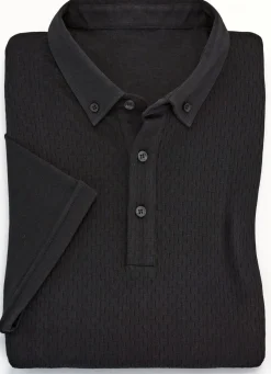 Poloshirt in Struktur-Qualität