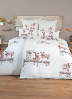 Polycotton-Bettwäsche-Garnitur mit Reißverschluss