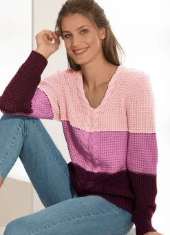 Pullover in Color-Blocking