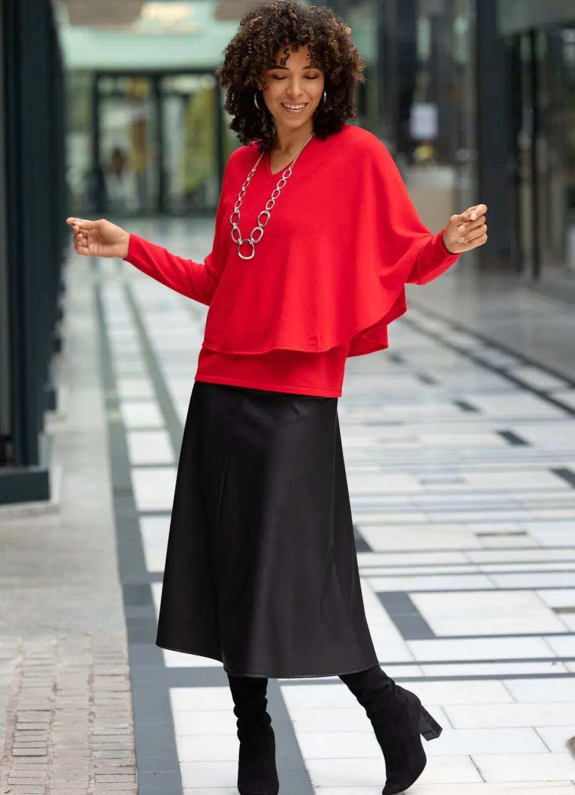 Pullover in 2-Lagen-Look