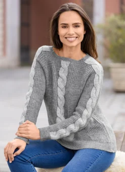 Pullover mit Glitzerakzenten