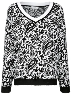 Pullover mit Kontrastabschlüssen