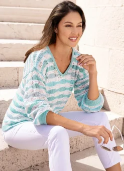 Pullover mit Ringeldessin