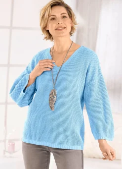 Pullover mit Struktur in Waffeloptik