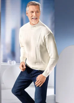 Pullover mit Strukturdessin in 3 Farben