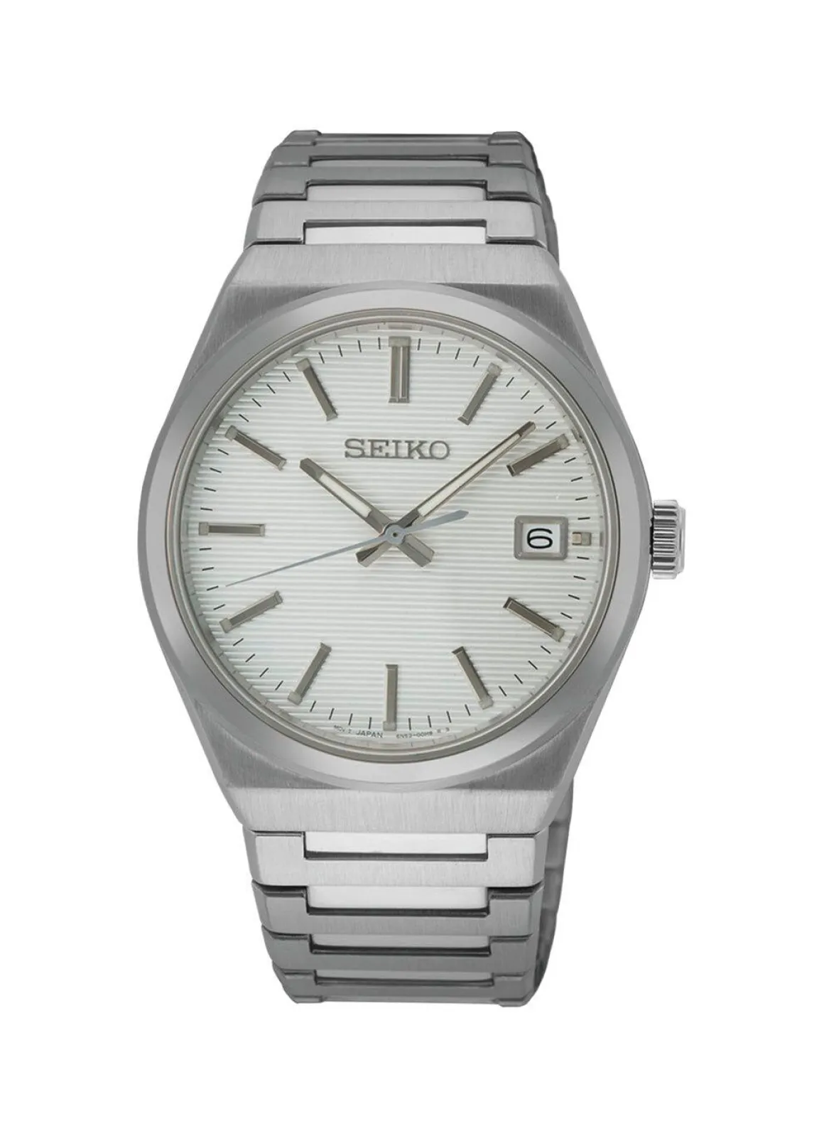 Quarz-Herrenuhr mit Edelstahlbandgehäuse