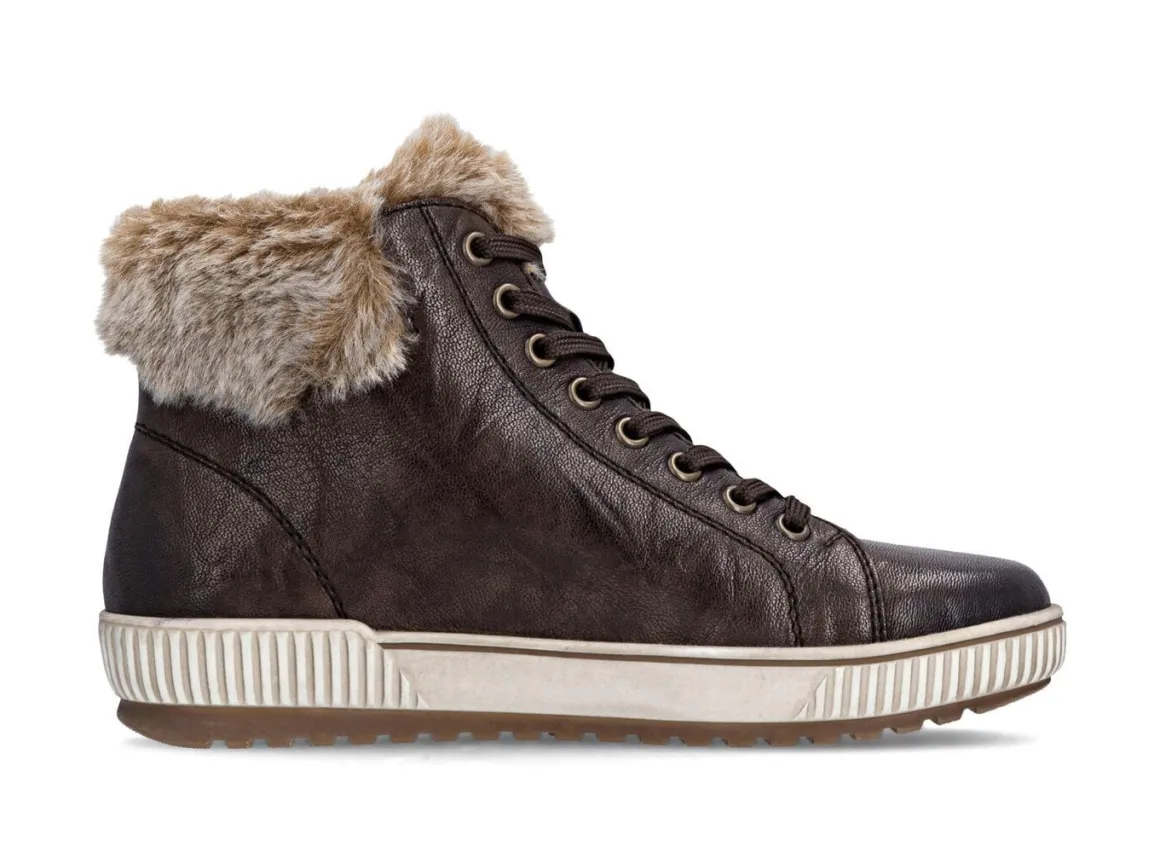 Remonte, gefütterte Damen-Boots, Winterschuhe, Weite G, mit herausnehmbarem Fußbett