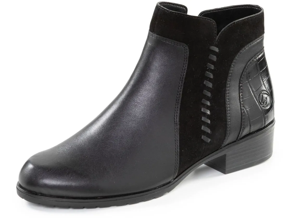 Remonte Stiefelette mit seitlicher Zier-Naht