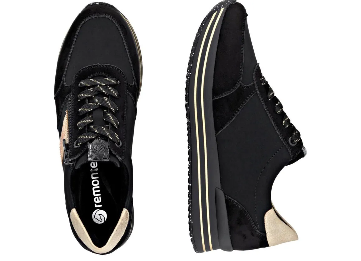 Remonte, trendige Damen-Sneaker, Weite G, mit herausnehmbarem Fußbett