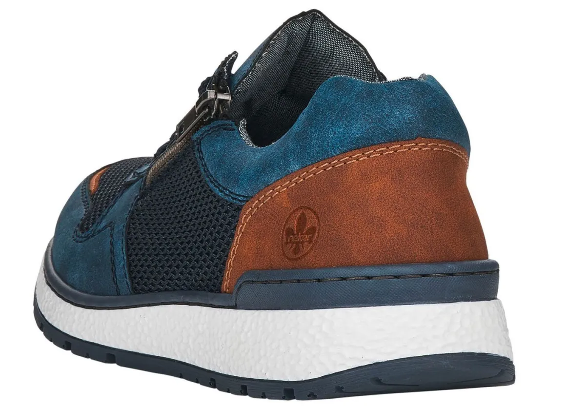 Rieker, bequeme Herren-Sneaker, Weite H, mit herausnehmbarem Fußbett