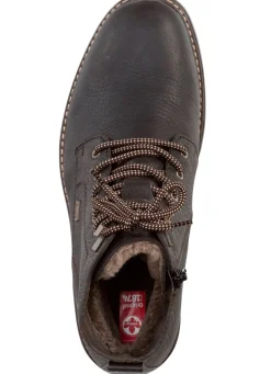 Rieker Schnür-Boot mit Warmfutter aus Lammfell und Plüschmaterial