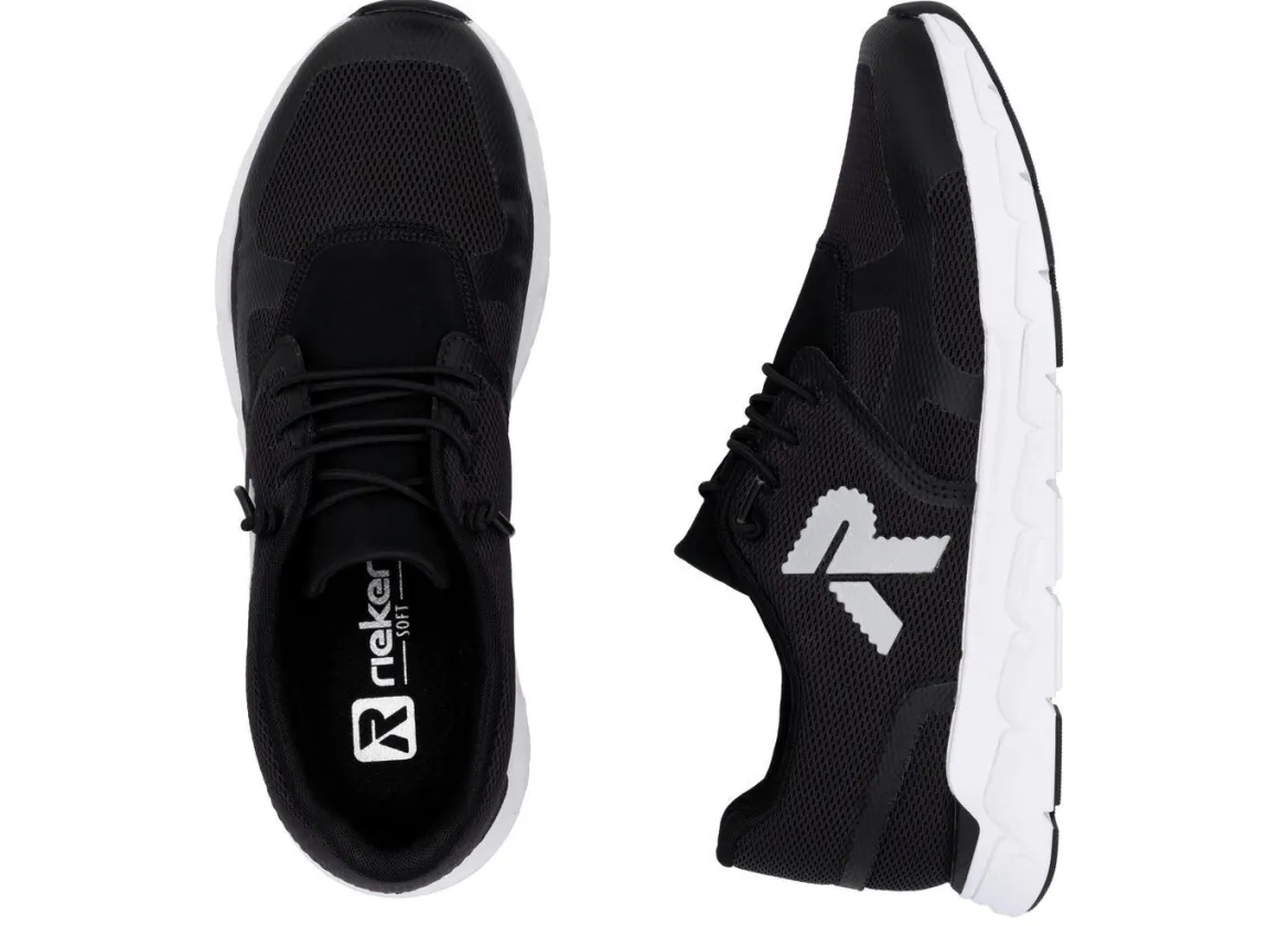 Rieker Sneaker aus teilweise beschichtetem Meshmaterial