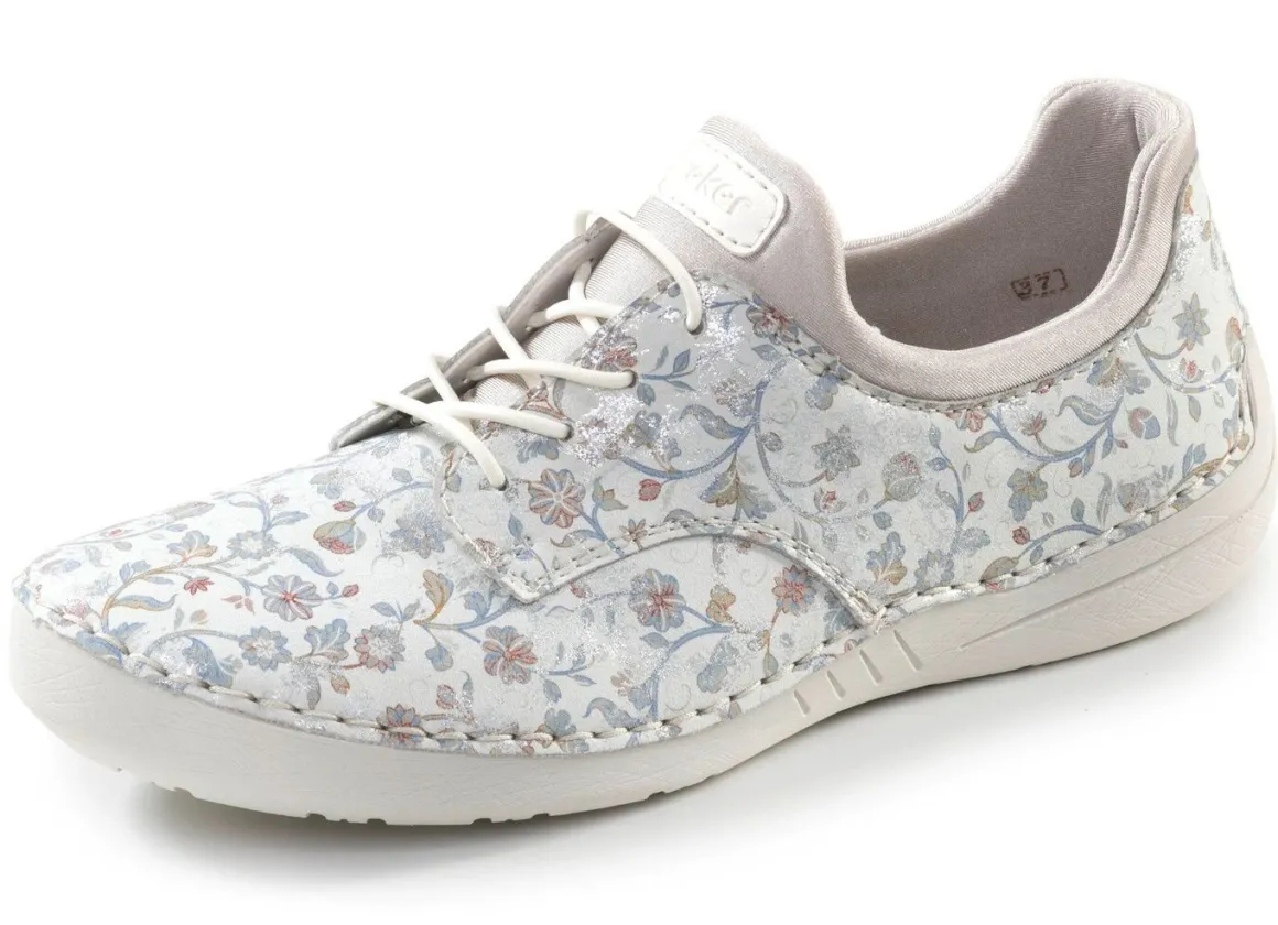 Rieker, stilvolle Damen-Sneaker, mit elastischer Zierschnürung