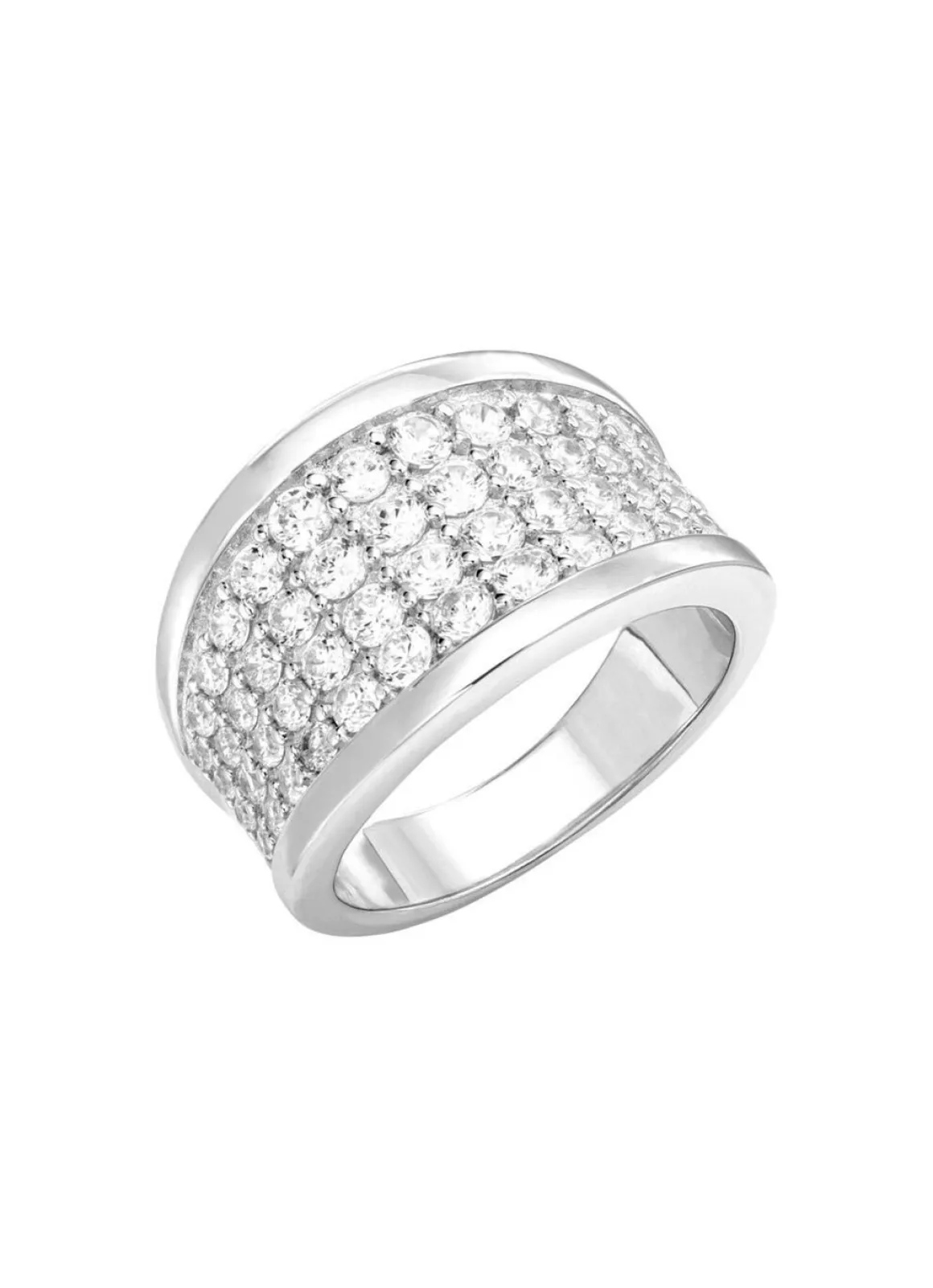 Schicker Damenring mit Zirkonia