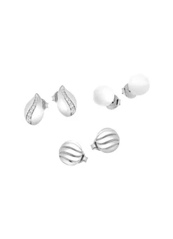 Schmuckset, 3-teilig, aus drei Paar Ohrsteckern