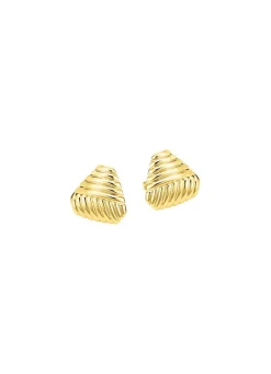 Schöne Ohrstecker mit Rillendesign