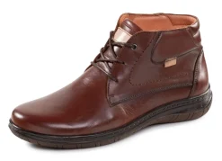 Schnür-Boots aus schattiertem Rind-Nappaleder
