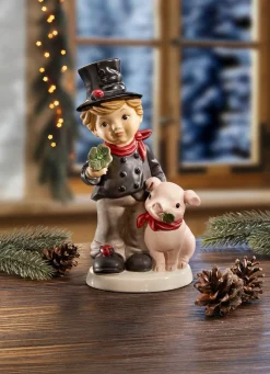 Schornsteinfeger mit Schwein