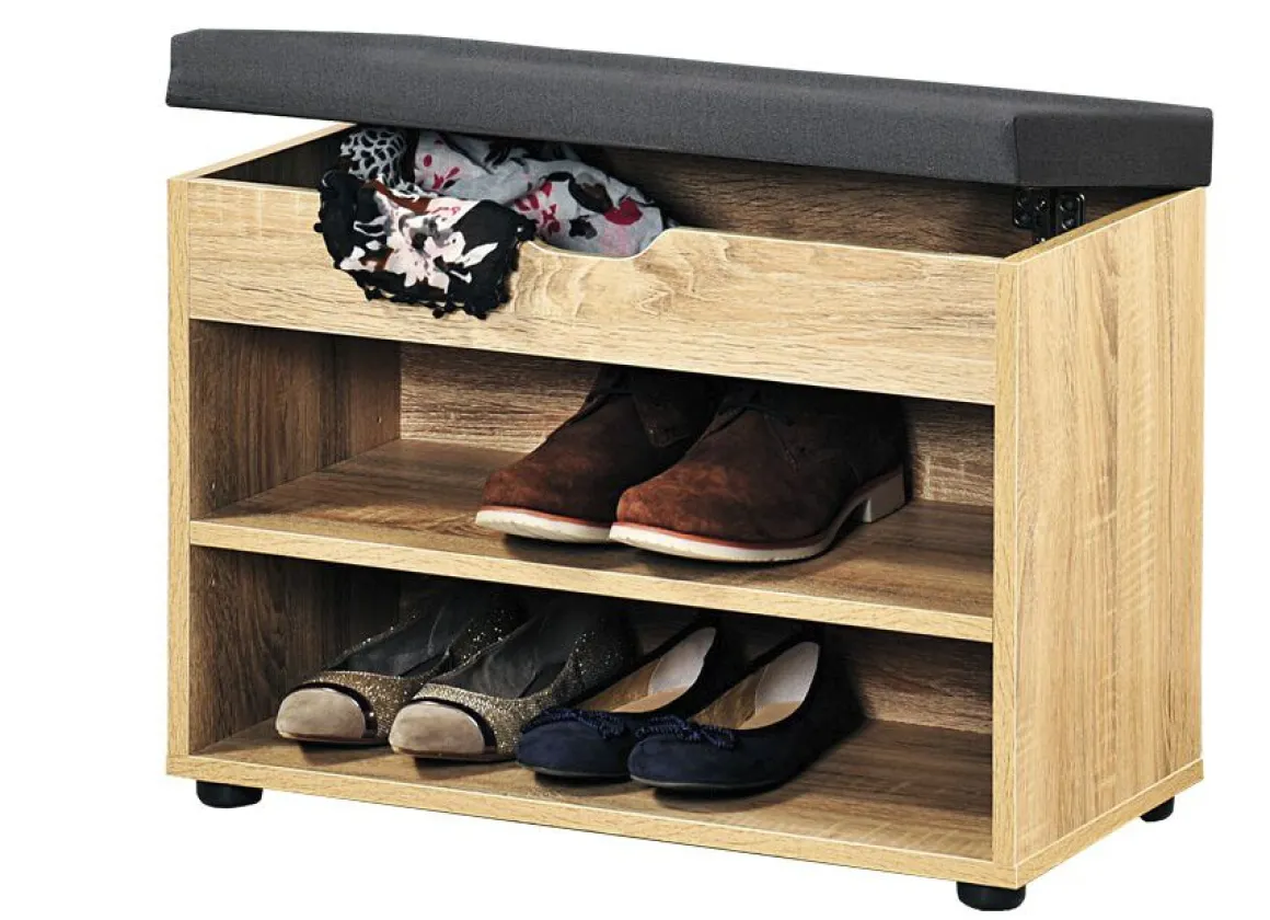 Schuhbank mit Sitzkissen