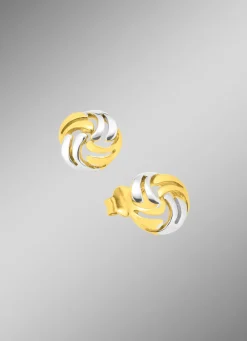 Süße Ohrstecker in Bicolor