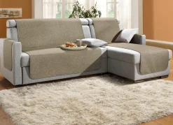 Sessel-,Couch- und Armlehnenschoner mit Bandeinfassung