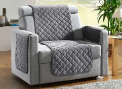 Sessel,- Couch,- und Armlehnschoner mit Bandeinfassung