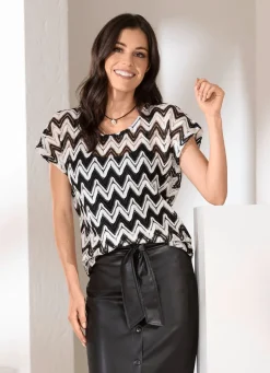 Shirt in Häkel-Optik
