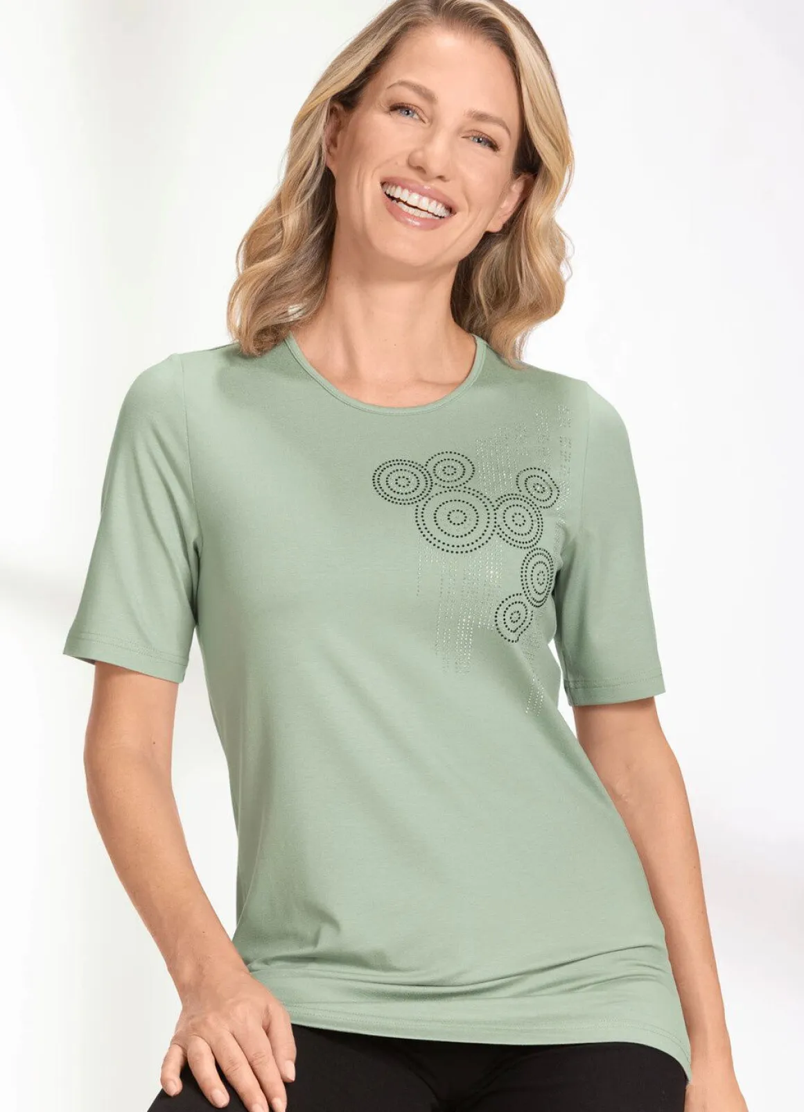 Shirt in Jadegrün