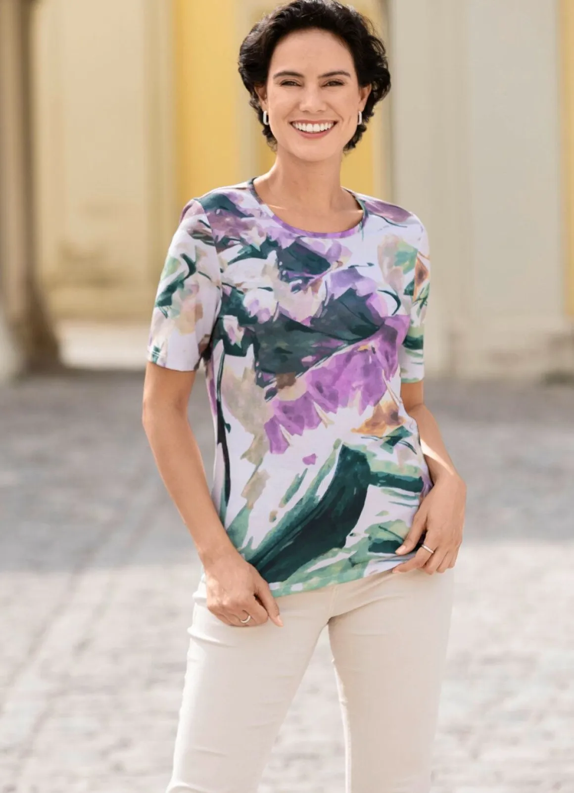 Shirt mit Alloverdruck