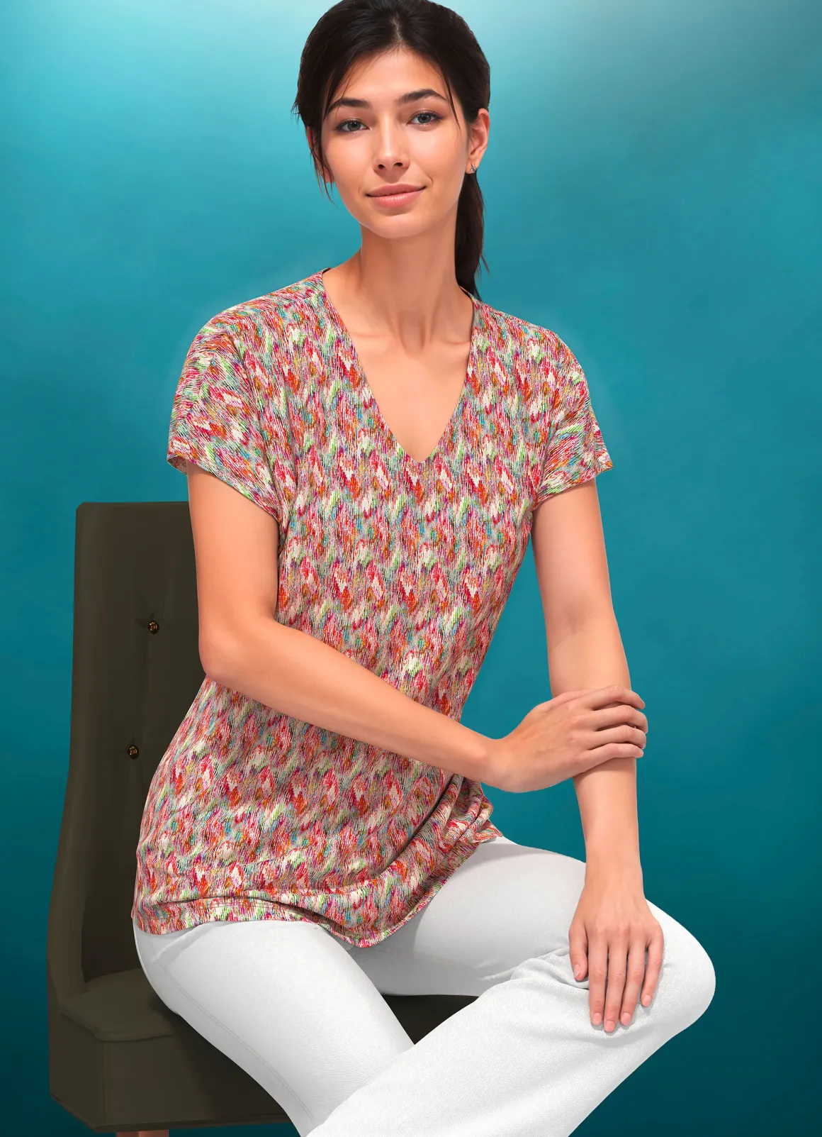 Shirt mit Allover-Muster