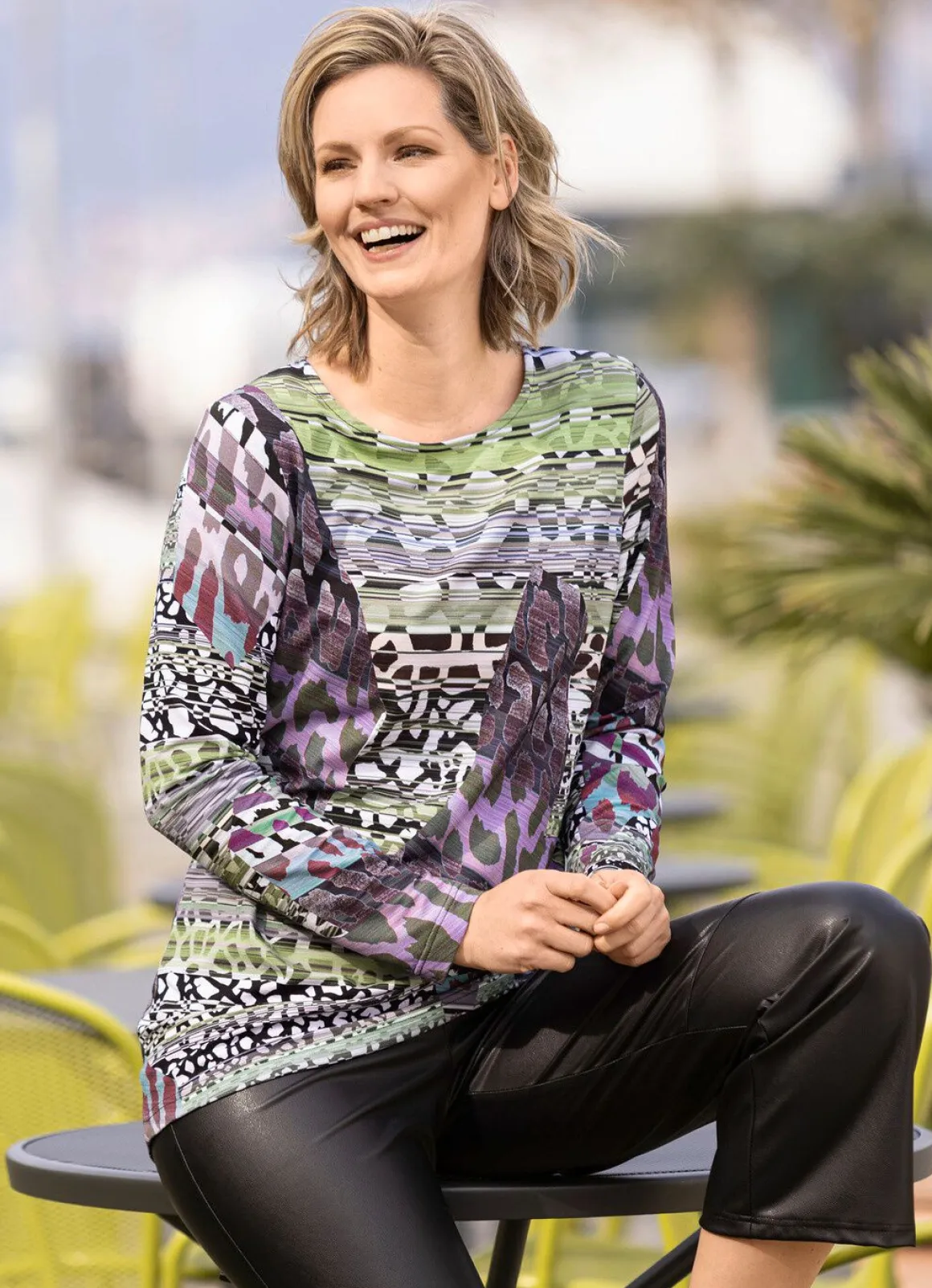 Shirt mit farbbrillantem Inkjet-Druck