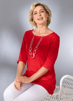 Shirt mit Rundhalsausschnitt in 3 Farben