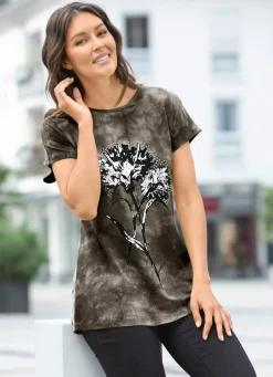 Shirt in Batik-Optik in 2 Farben