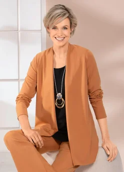 Shirtjacke in verschlussloser Form in 4 Farben