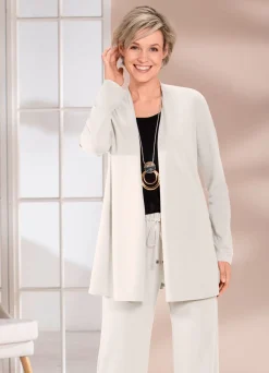 Shirtjacke in verschlussloser Form in 4 Farben