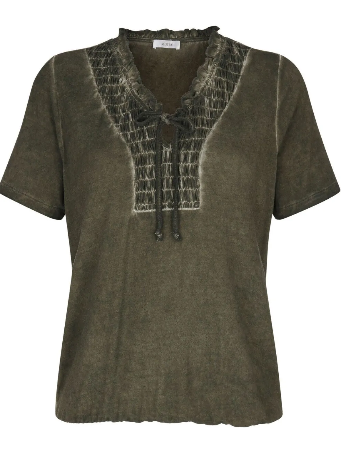 Shirt mit individueller Färbetechnik