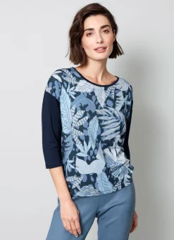 Shirt mit 3/4-langen Ärmeln