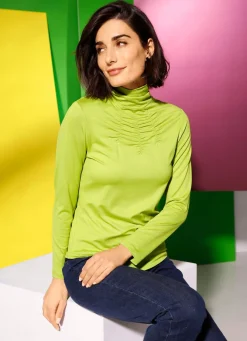 Shirt mit Raffungen in 5 Farben