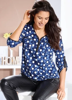 Shirt-Tunika mit V-Ausschnitt