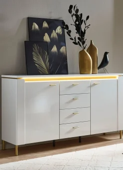 Sideboard mit LED-Beleuchtung und Softclose