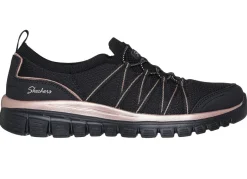 SKECHERS, trendige Damen-Slipper, aus gestricktem Mesh-Material