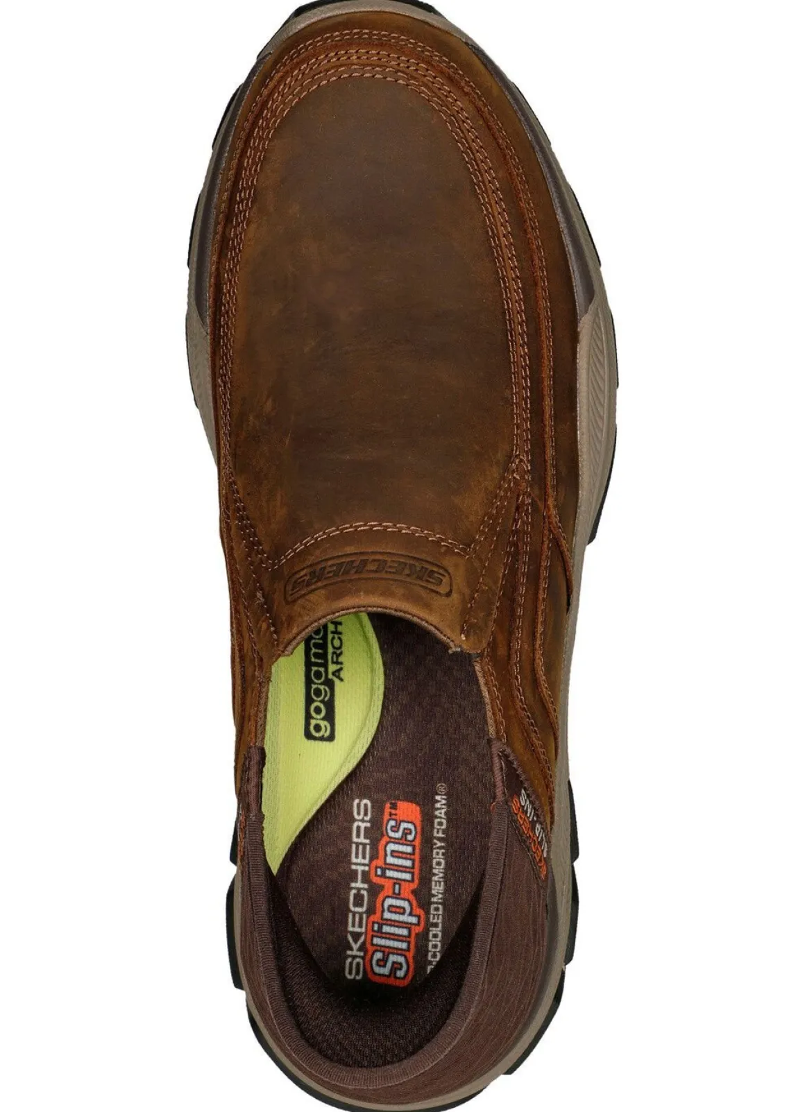 SKECHERS, bequeme Herren-Slipper, mit geformter Slip-Ins Fersenplatte