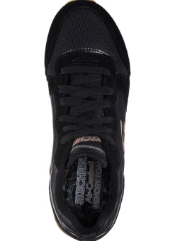 SKECHERS, sportliche Damen-Sneaker, aus Leder, Synthetik und Mesh
