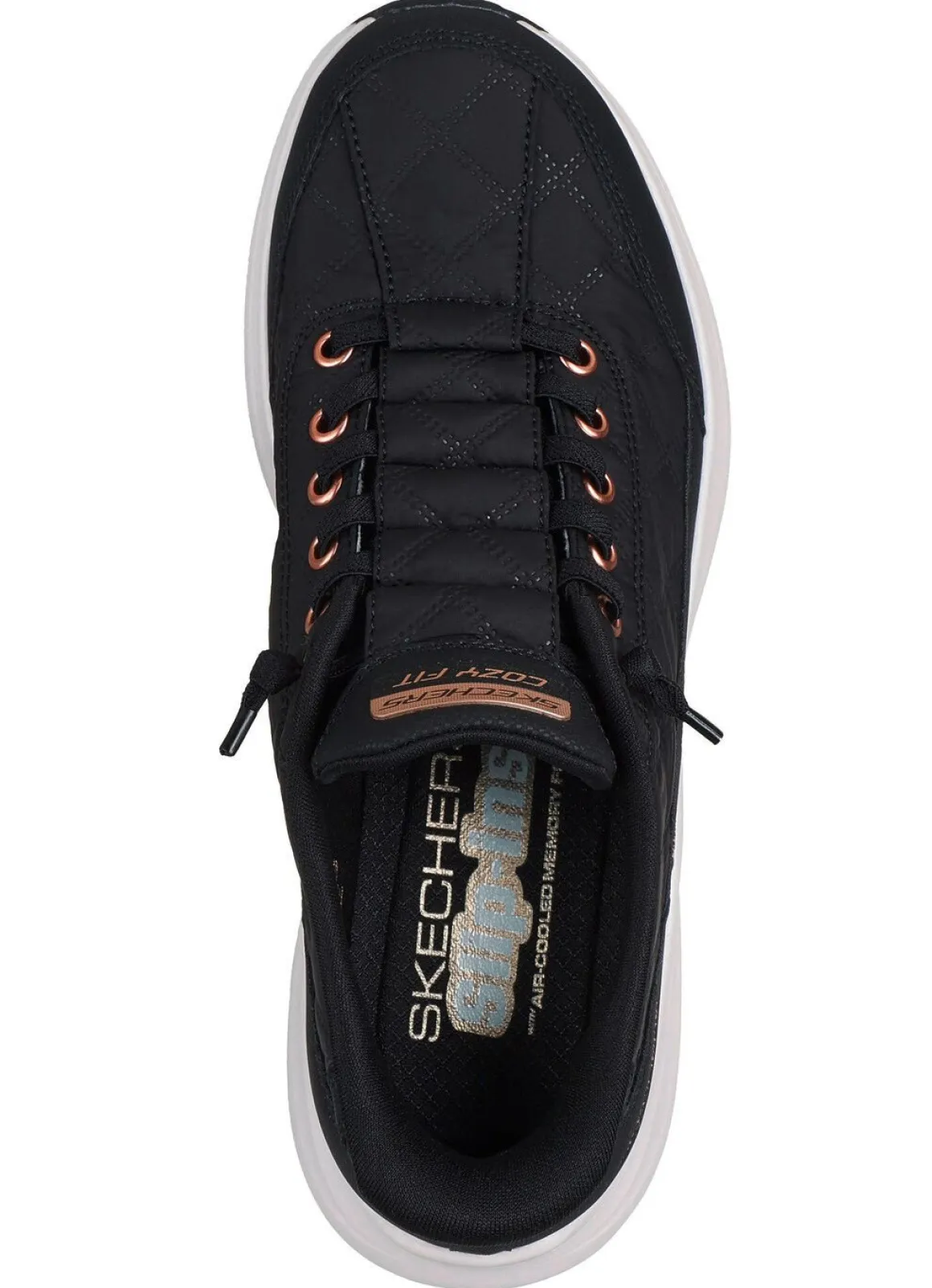 SKECHERS, stylische Damen-Sneaker, mit geformter Slip-Ins Fersenplatte