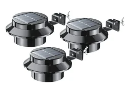 Solar-Dachrinnenleuchte, 3er-Set