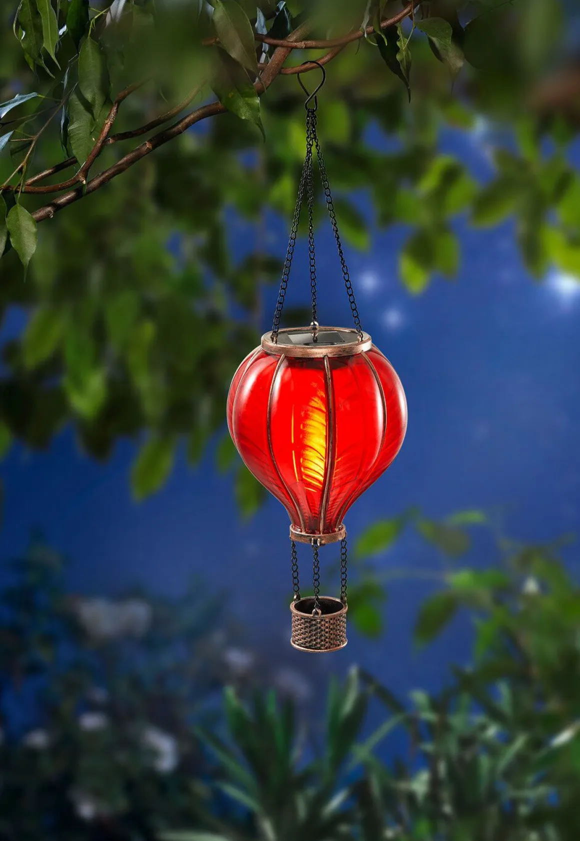 Solar-Heißluftballon mit Flackereffekt