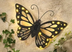 Solar Wandbild Schmetterling aus Metall