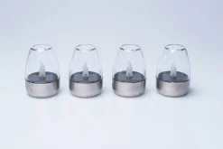 Solar-Windlichter, 4er-Set
