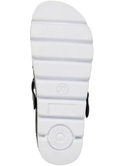 Sommerliche Damen-Clogs, aus Leder